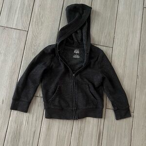 Boys Grey Zip Up Hoodie 4T
